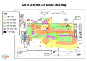 Example of an industrial noise heatmap