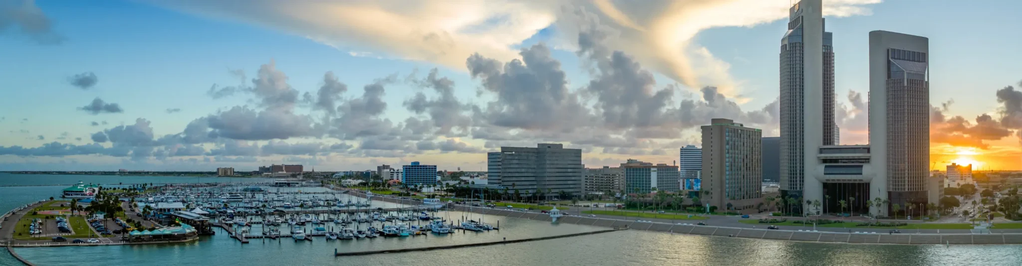 Corpus Christi City Skyline