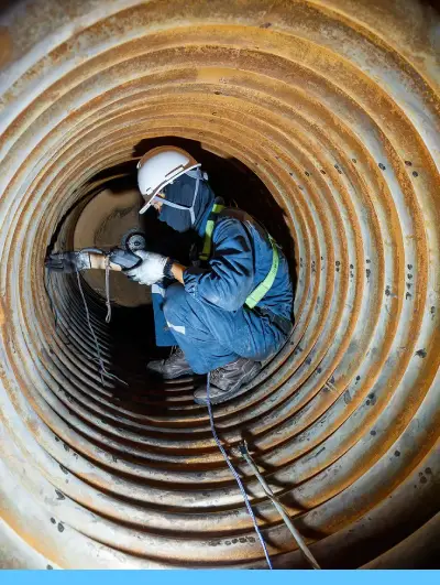 worker in tunnel